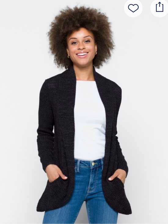 Market & Spruce Sweaters - Open-Front Cardigan with Front Pockets